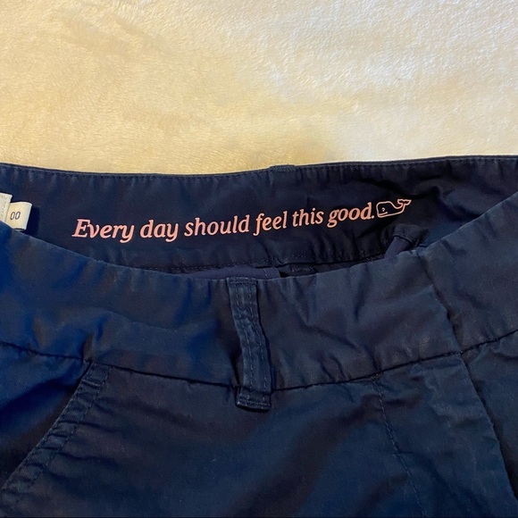 VINEYARD VINES / Navy Blue Chino Everyday Shorts Size 00 - Picture 4 of 11